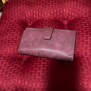 Purple Lovely Suede Wallet